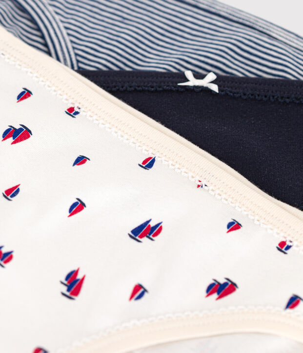 Set di 3 slip in cotone donna multicolore