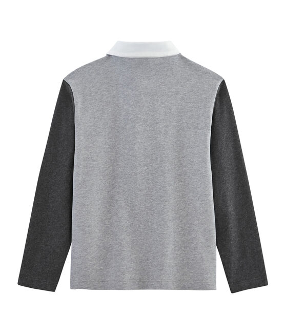 Polo rugby bambino grigio SUBWAY/nero CITY