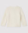 Cardigan lana e cotone bebè bianco MARSHMALLOW
