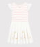 Abito da cerimonia in cotone e tulle bambina bianco MARSHMALLOW/rosa MINOIS
