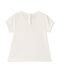 T-shirt per bebè femmina bianco MARSHMALLOW