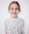 T-shirt da bagno anti-UV a maniche lunghe a fiori bambina bianco MARSHMALLOW/bianco MULTICO
