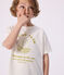 T-shirt a maniche corte in cotone bambina bianco MARSHMALLOW