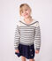 Pullover marinaro in cotone a righe bambino blu MARSHMALLOW/ SOIR