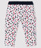 Pantalone in tubique bebè maschio bianco MARSHMALLOW/bianco MULTICO