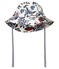 Cappellino da pescatore neonata in cerata fantasia bianco MARSHMALLOW/bianco MULTICO