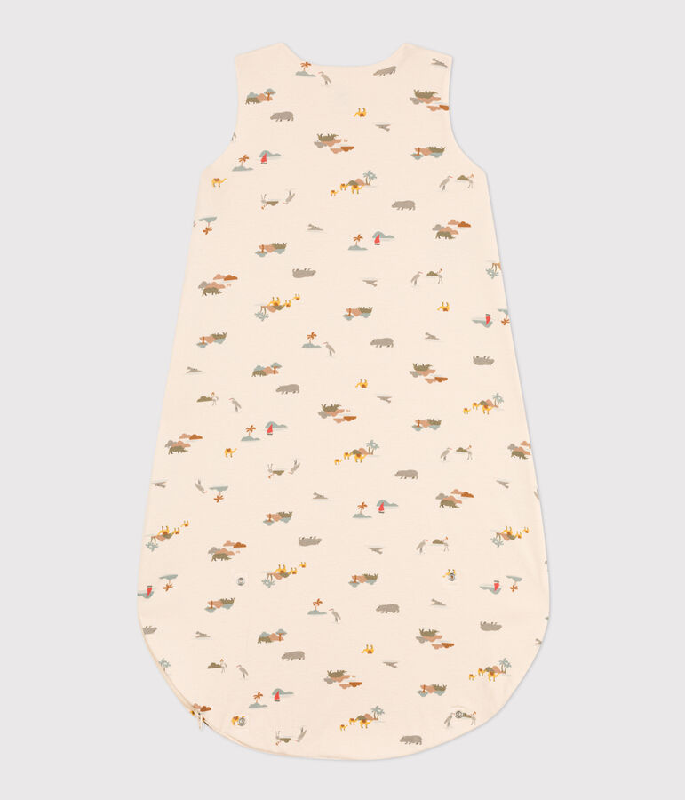 Sacco nanna leggero in cotone TOG 0.8 ecru/multicolore