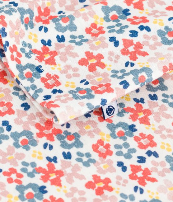 Pigiama bambino in cotone con bottoni e stampa bianco MARSHMALLOW/bianco MULTICO