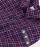 Camicia in flanella a quadri neonato blu SMOKING/bianco MULTICO