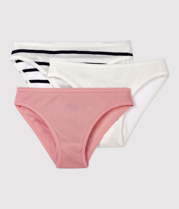 Confezione da 3 slip in cotone leggero Donna multicolore