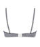 Reggiseno a triangolo donna millerighe blu ABYSSE/bianco LAIT