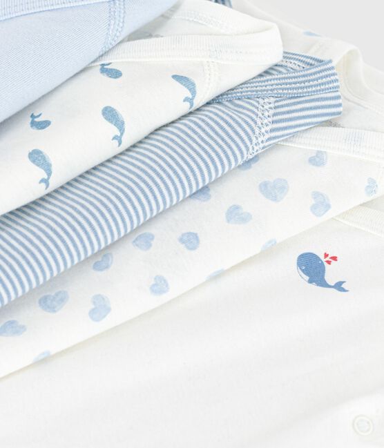 Set di body incrociati a maniche lunghe in cotone fantasia neonato variante 1