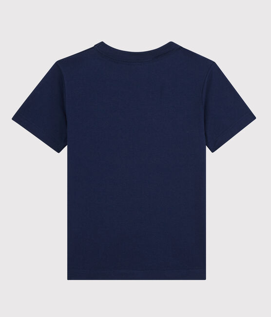 T-shirt  maniche corte in cotone bambino blu MEDIEVAL