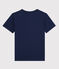 T-shirt  maniche corte in cotone bambino blu MEDIEVAL