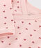 Body incrociato a maniche lunghe in cotone neonato rosa SALINE/ ROSEWOOD