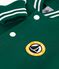 Giacca stile teddy bambino in cotone tinta unita verde EVERGREEN/ MILK