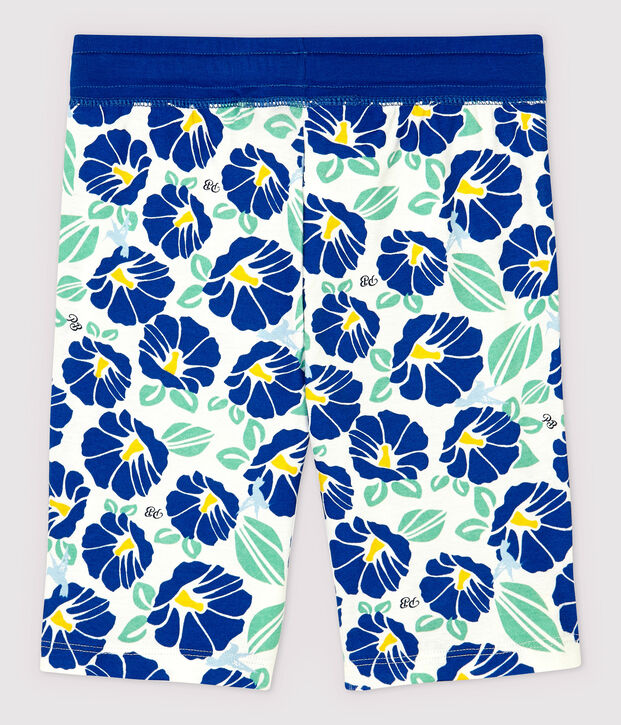 Bermuda in cotone bambino bianco/multicolore