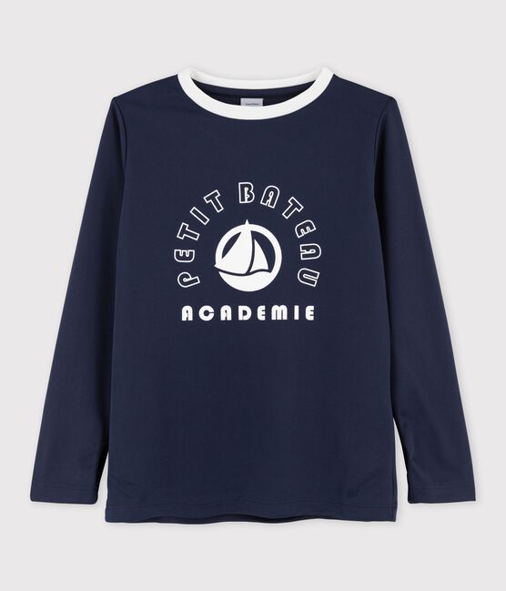 T-shirt sportiva bambina blu SMOKING
