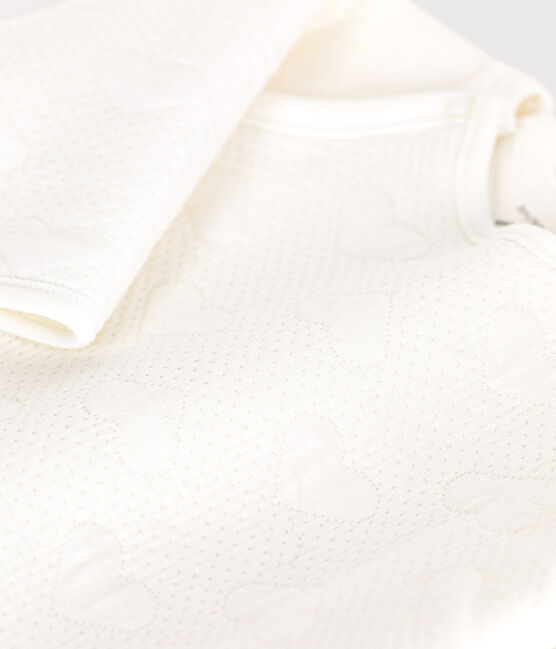 Pigiama tubolare a forma di cuore per neonati bianco MARSHMALLOW