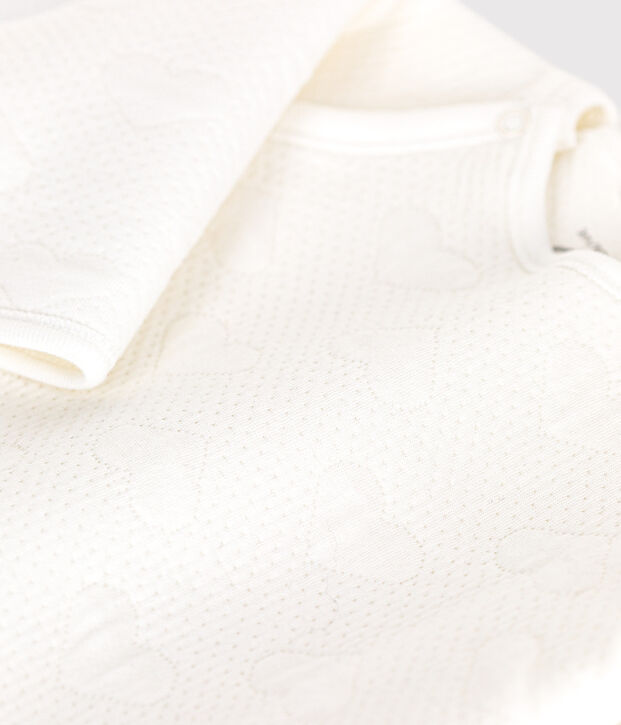 Pigiama tubolare a forma di cuore per neonati bianco