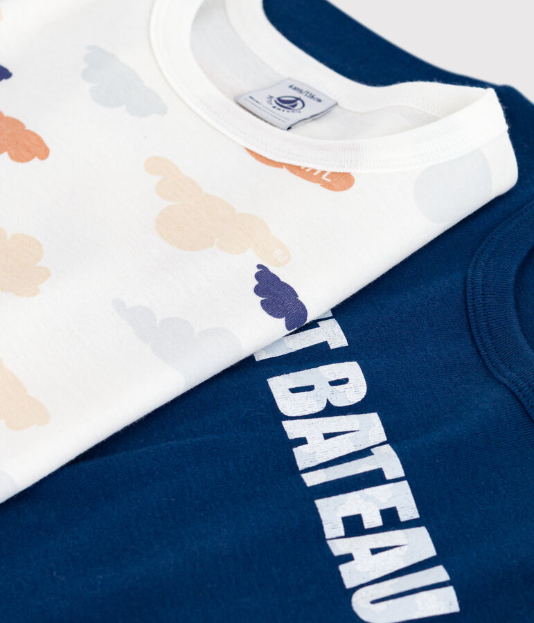 Set di 2 pigiami corti in cotone bambino multicolore