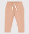 Pantaloni bebè in tessuto felpato tinta unita beige VINTAGE