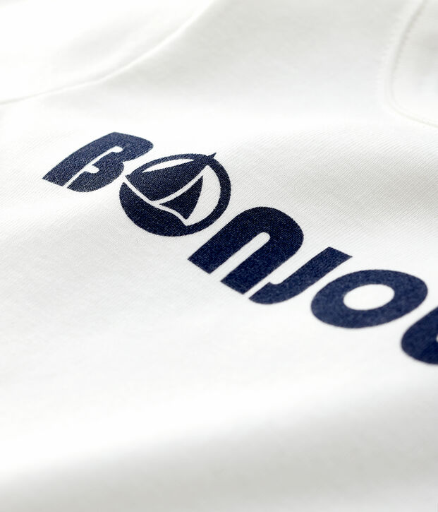 T-shirt in cotone beb&egrave;. bianco