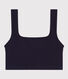 Bralette a tinta unita in cotone ed elastan donna