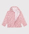 Giacca a vento a fiori bambina rosa CHARME/bianco MARSHMALLOW