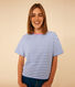 T-shirt LE BOXY in cotone rigato donna