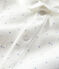 Body con collo manica lunga bebè bianco MARSHMALLOW/blu ACIER