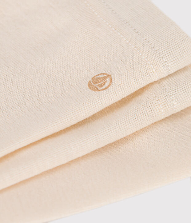 Leggings in cotone per beb&egrave; ecru