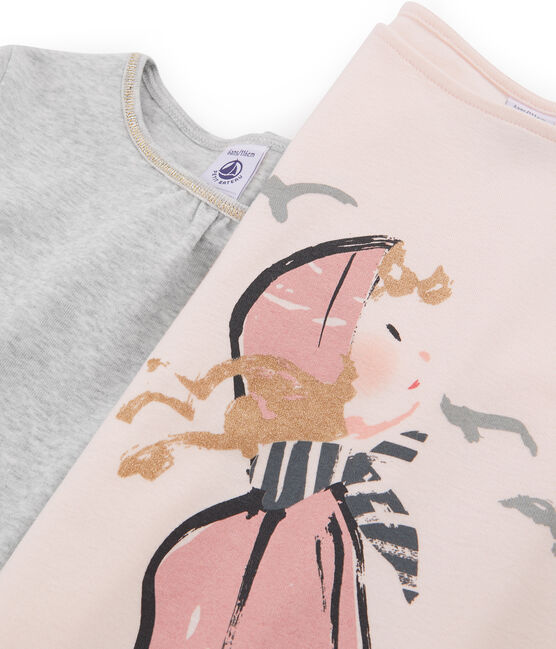 Confezione da due t-shirt bambina variante 1