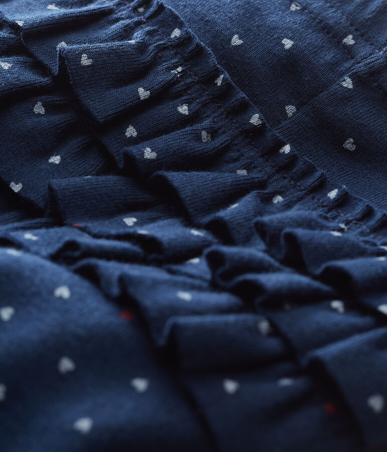 Legging bambina fantasia blu HADDOCK/bianco MULTICO