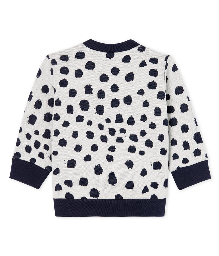 Felpa beb&egrave; unisex Jean Jullien bianco MARSHMALLOW/ DOTTIES