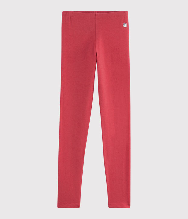 Leggings in jersey bambina rosa