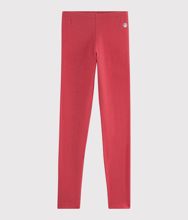 Leggings in jersey bambina rosa