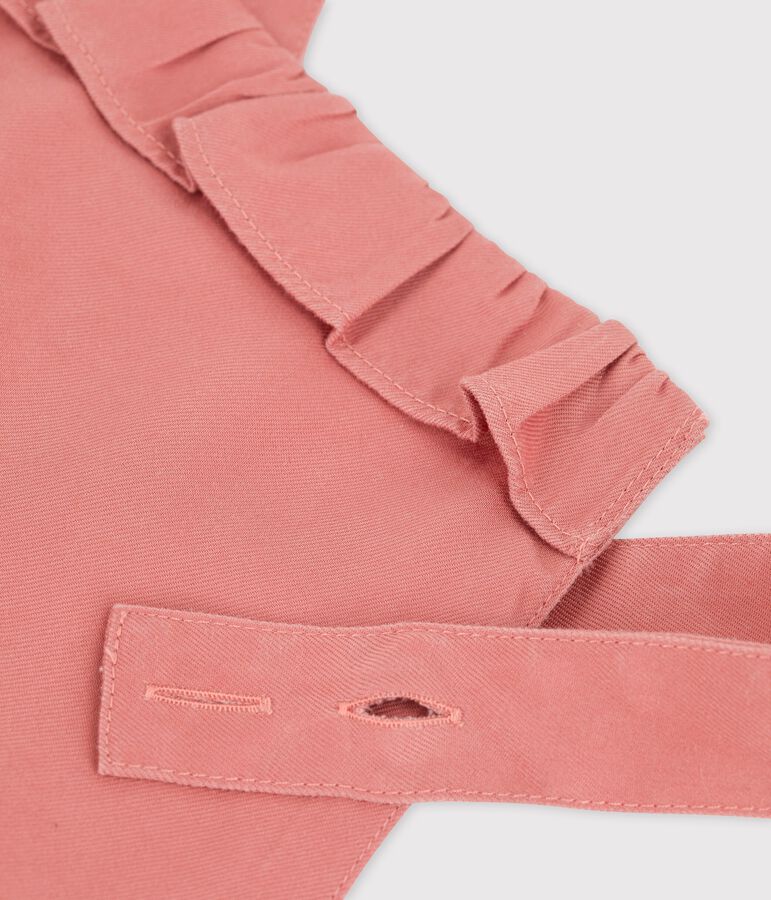 Tutina corta bambina in lyocell rosa PAPAYE