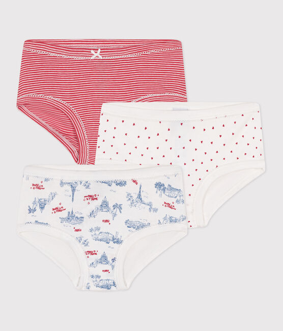 Set di 3 slip a vita alta in cotone con stampa Parigi bambino variante 1