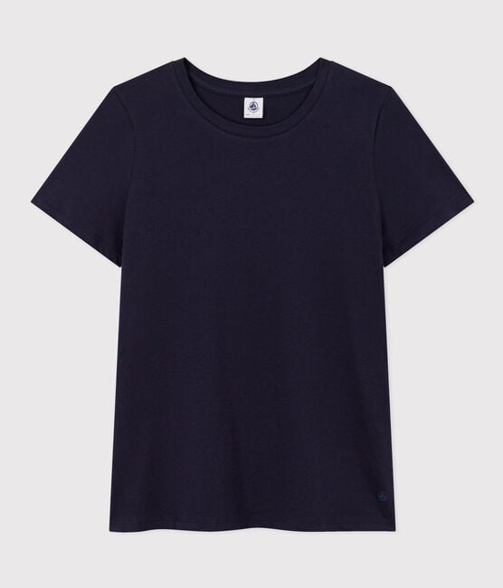 T-shirt LE DROIT girocollo in cotone Donna blu SMOKING
