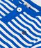 T-shirt a maniche corte in cotone a righe neonato blu PORCELANA/ MARSHMALLOW