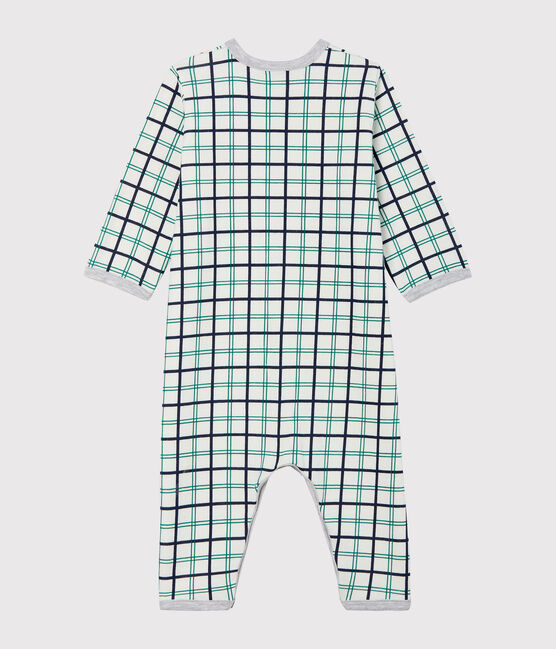 Tutina pigiama senza piedi in tubique da neonato bianco MARSHMALLOW/bianco MULTICO