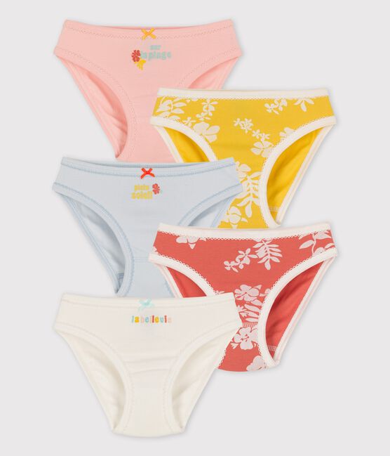 Confezione da 5 slip Hawaii bambina in cotone variante 1