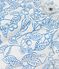 Blusa bambina a maniche corte in cotone con ciliegie stampate blu MARSHMALLOW/ PORCELANA
