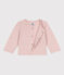 Cardigan bebè in tubique tinta unita rosa SALINE