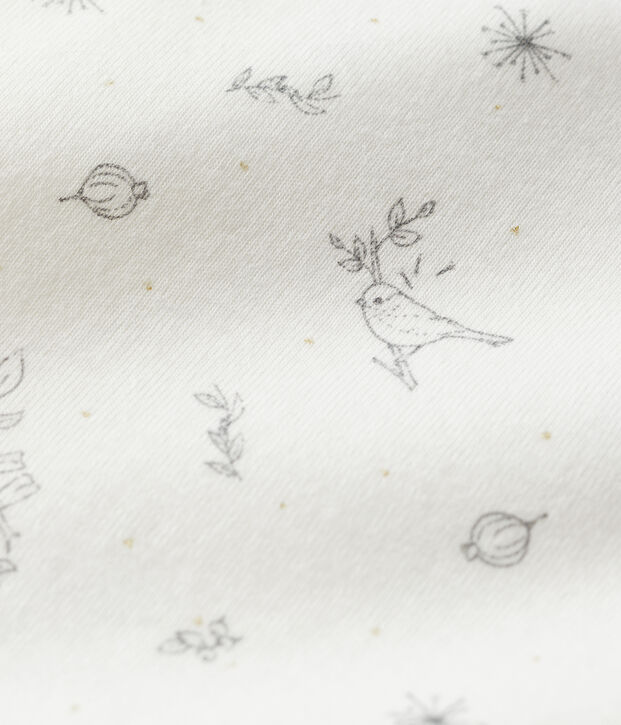 Body fantasia uccellino bambina bianco/multicolore