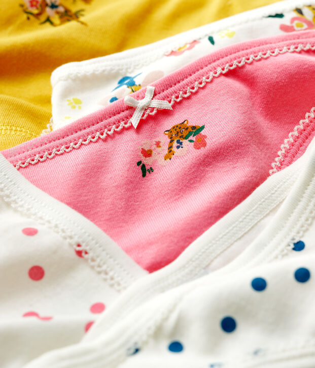 Confezione da 5 mutandine bambina fantasia pantera in cotone multicolore