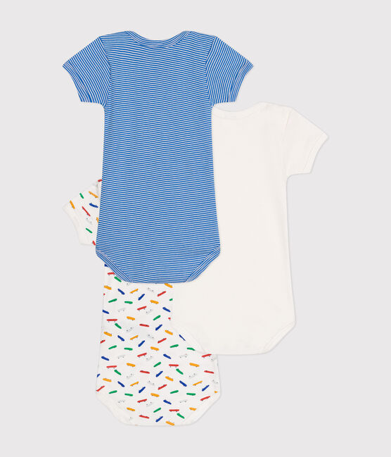 Confezione da 3 body a maniche corte skate in cotone per neonati variante 1