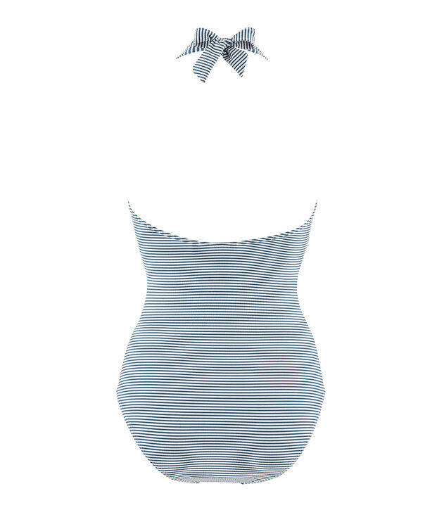 Costume intero donna verde/bianco