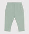 Pantaloni in tessuto felpato per bebè verde HERBIER